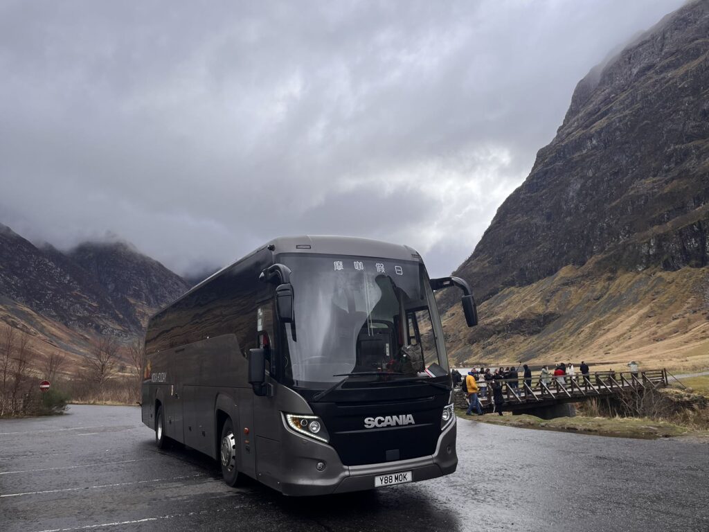 Comfortable Coach for group tours and private tours of Scotland