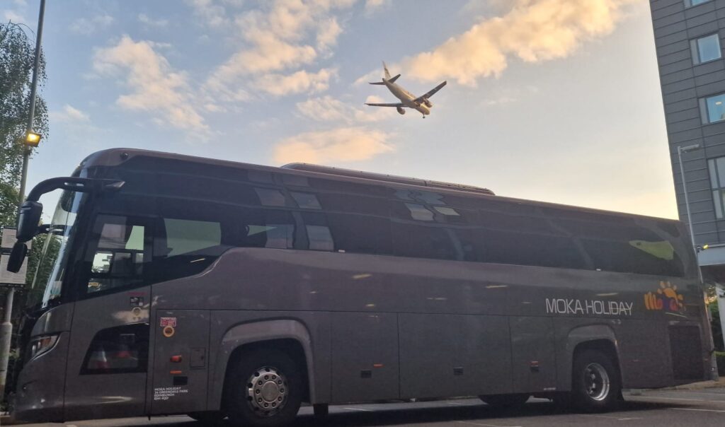 Airport Transfers from Edinburgh, Glasgow, Newcastle and a variety of vehicle sizes available. Small group airport transfers. Large group transfers. Team coach transfers.
