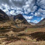 Mountain view of the three sisters in Glencoe