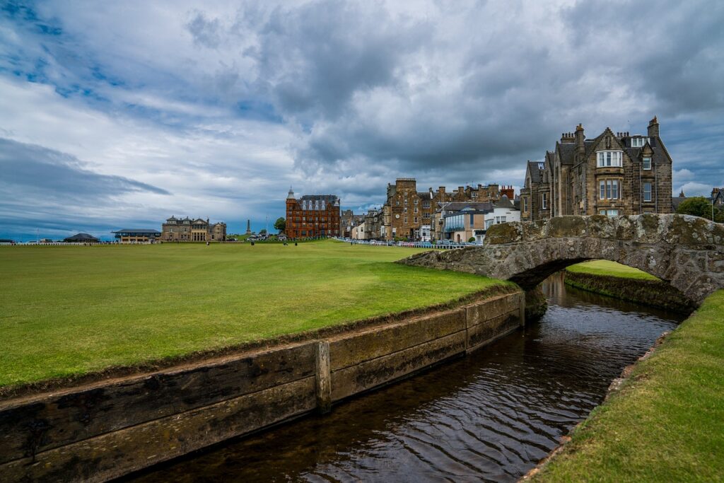st andrews, architecture, travel, outdoors, sky, panoramic, building, tourism, city, old, golf, scotland, grass, river, golfball, nature, st andrews, st andrews, st andrews, st andrews, st andrews, golf